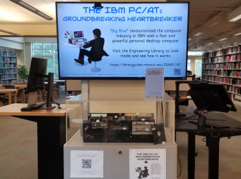 Photo of the Engineering Library's Exhibit