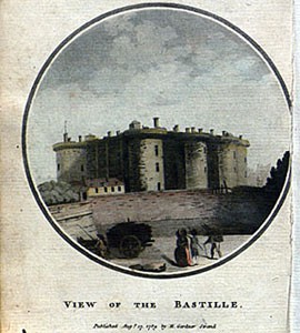 Illustration of the Bastille, from the 1789 English edition