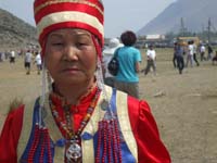 Buryat performer at the annual "Yerd Games" festival