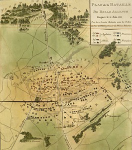 Map of the Battle of Waterloo from Southey's Life of Wellington (Dublin, 1816).