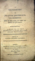 Testimony of Joanna Southcott, 1804