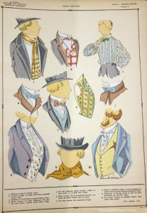 Neckwear of the Second Empire, from Histoire du costume masculin francais (Paris, 1927).