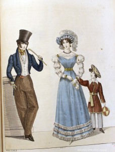 Dapper gentlemen from Allgemeine Modenzeitung, 1823
