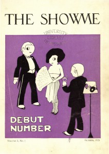 The very fist issue of Showme Magazine, fall 1920