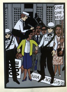 Faith Ringgold illustration from Letter from Birmingham City Jail by Martin Luther King