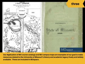 Digitized MU course catalogs and maps are available in MOspace.