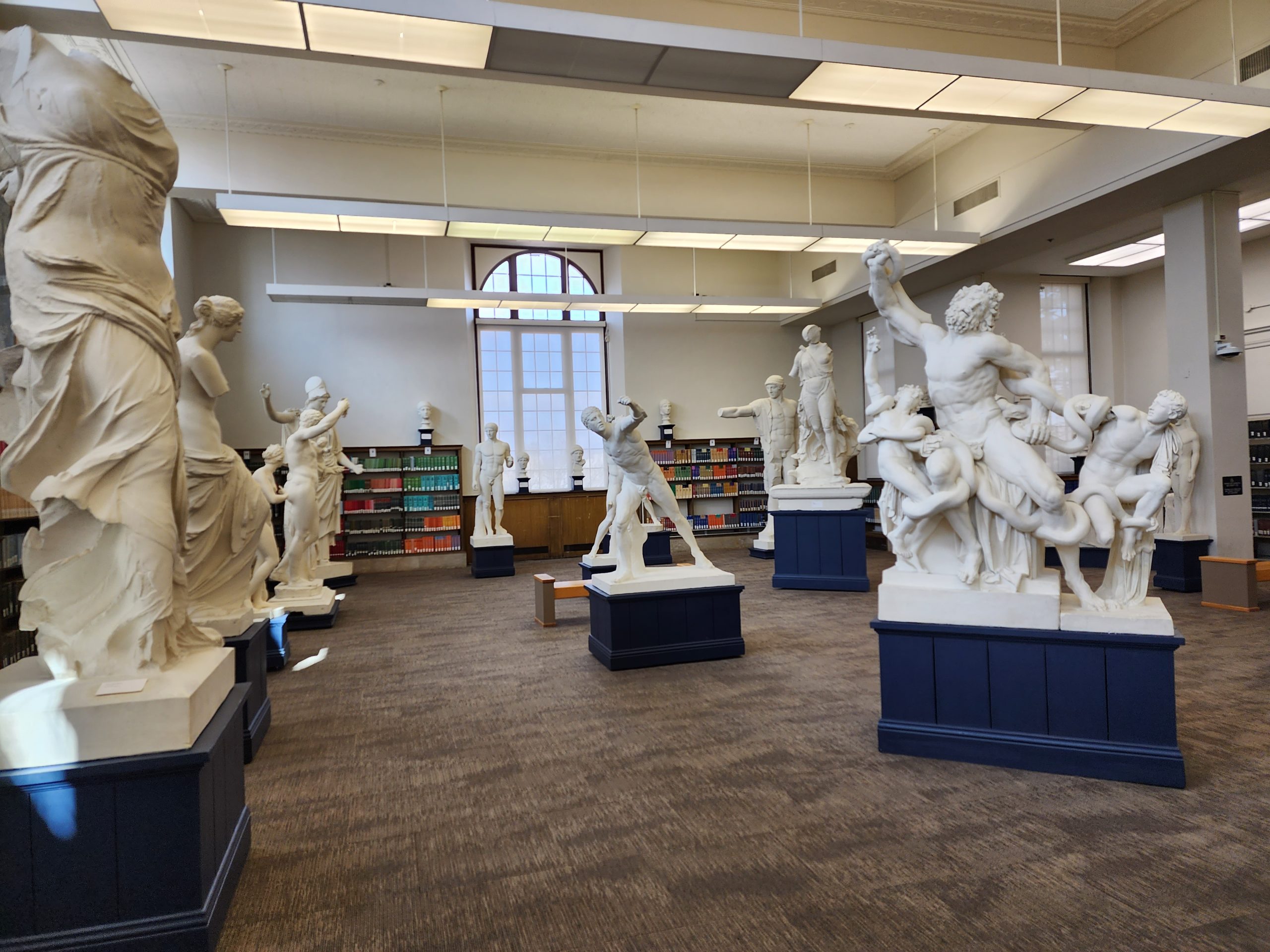 Photo of the cast gallery in Ellis Library