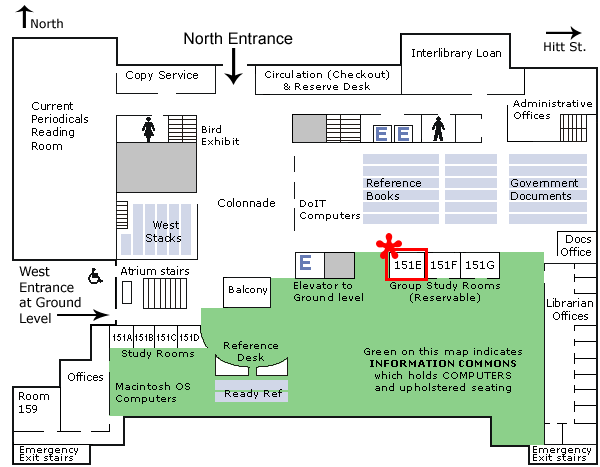 Seating Maps // Libraries // Mizzou // University of Missouri