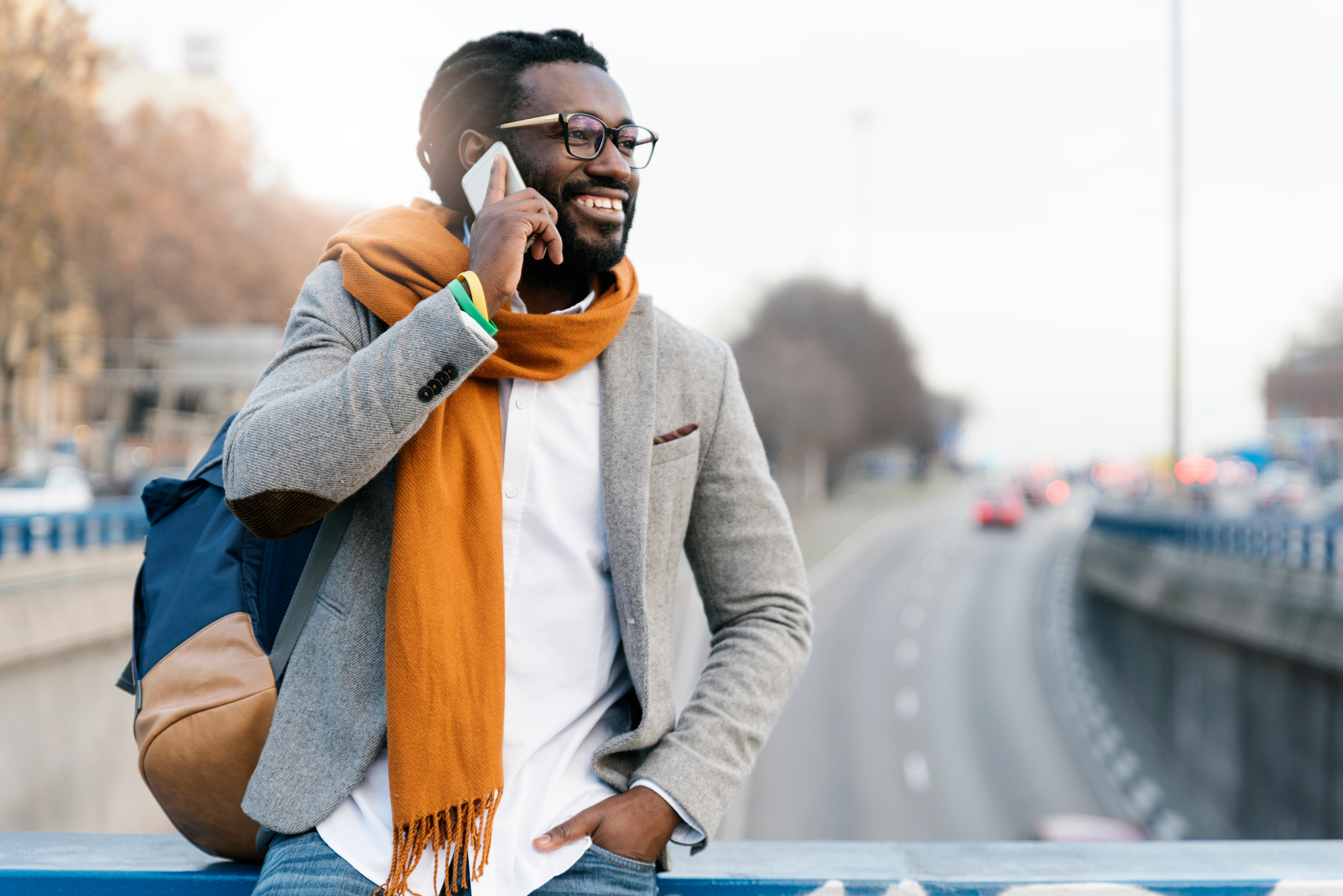 Image of someone making a phone call