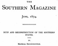 Ruin and Reconstruction of Southern States