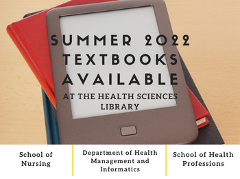 Summer 2022 Textbooks Available