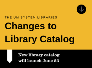 Updated: Changes to the Library Catalog on June 23