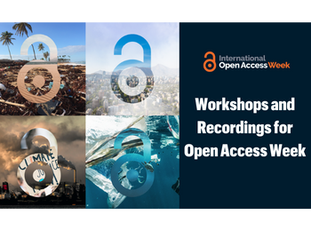 Workshops and Recordings for Open Access Week
