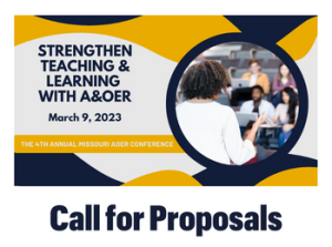 Spring 2023 Missouri Affordable and Open Educational Resources Conference Call for Proposals