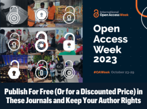 Publish For Free (Or for a Discounted Price) in These Journals and Keep Your Author Rights
