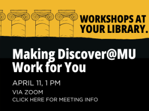 Discover@MU April Workshop