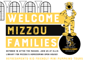 Families Welcome at Ellis Library After Homecoming Parade