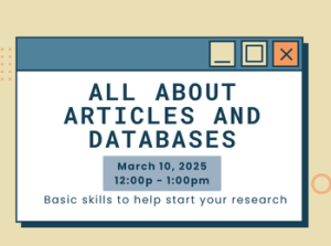 All About Articles and Databases