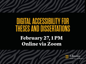 Digital Accessibility for Theses and Dissertations