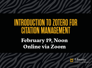 Introduction to Zotero for Citation Management