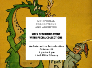 Week of Writing Special Collections Event on October 22