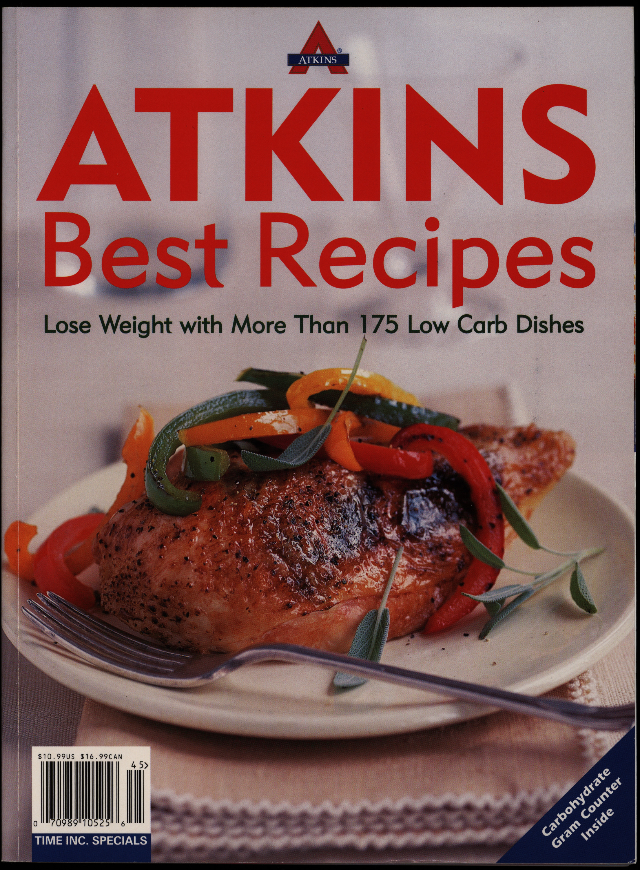 Magazine cover with bold red title and an image of a roasted chicken with vegetables.
