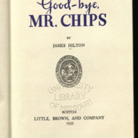 Good-bye, Mr. Chips.