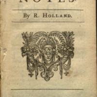 Globe notes / by R. Holland.