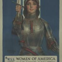 Joan of Arc saved France [graphic] : women of America save your country : buy War Savings Stamps / Haskell Coffin.