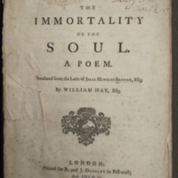 The immortality of the soul: A poem