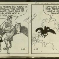 Original artwork for Alley Oop daily comic strips.