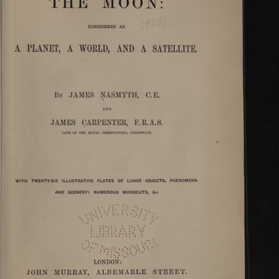 The moon considered as a planet, a world, and a satellite