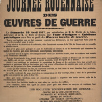 Journée Rouennaise des œuvres de guerre / les Sociétés Rouennaises de Guerre
