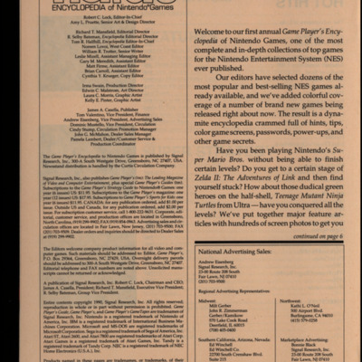 Copyright information and the beginning of the editor’s note. <br />
