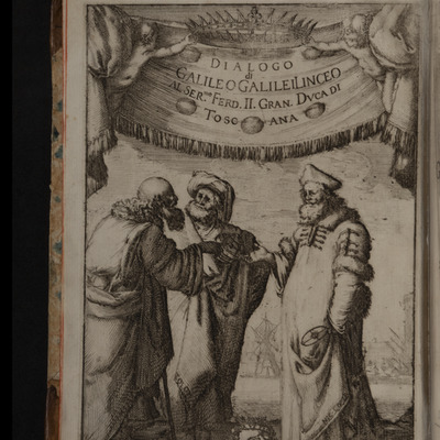 Dialogo di Galileo Galilei Linceo matematico sopraordinario dello stvdio di Pisa. : E filosofo, e matematico primario del serenissimo gr. dvca di Toscana. Doue ne i congressi di quattro giornate si discorre sopra i due massimi sistemi del mondo tolemaico, e copernicano; proponendo indeterminatamente le ragioni filosofiche, e naturali tanto per l'vna, quanto per l'altra parte.