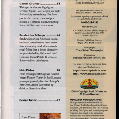 Index page with masthead