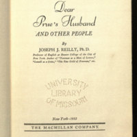Dear Prue's husband and other people / by Joseph J. Reilly.