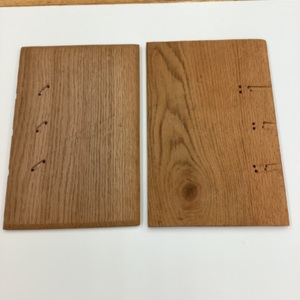 Boards prepared for binding<br />
